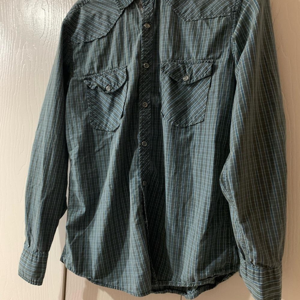 Plaid Button-Up Shirt